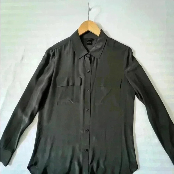 Moda International Black Button Down Blouse - Picture 3 of 4